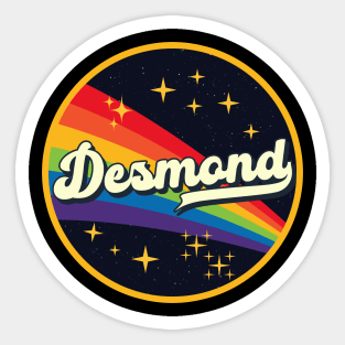 Desmond // Rainbow In Space Vintage Style Sticker